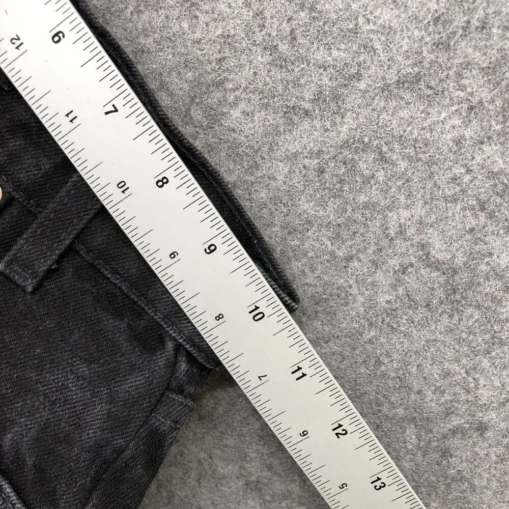 Vintage‎ Levi's Youth Kids Size 8 Slim Black Jeans Straight Stone Wash Rigid